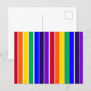 Regenbogenstreifen Postkarte