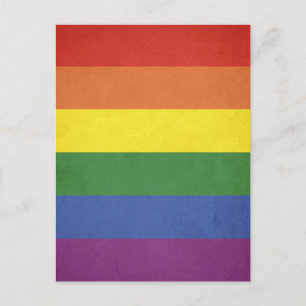 Regenbogenstreifen Postkarte