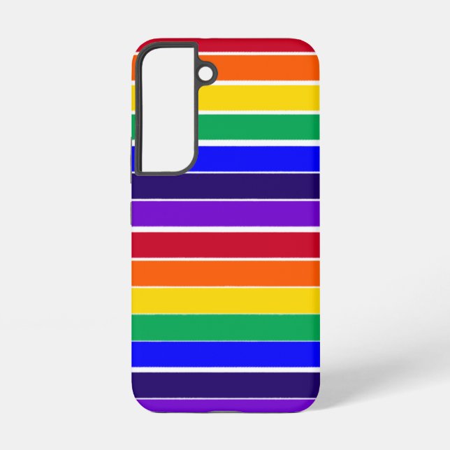 Regenbogenstreifen Samsung Galaxy Hülle (Rückseite)