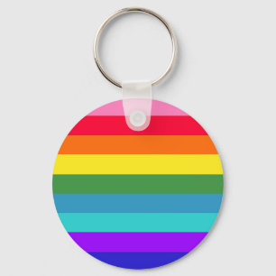 Regenbogenstreifen Schlüsselanhänger