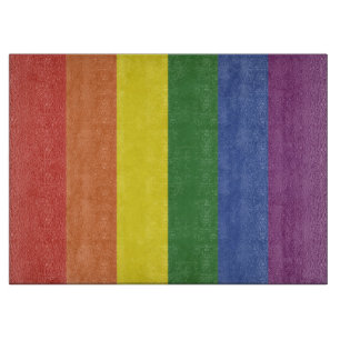 Regenbogenstreifen Schneidebrett