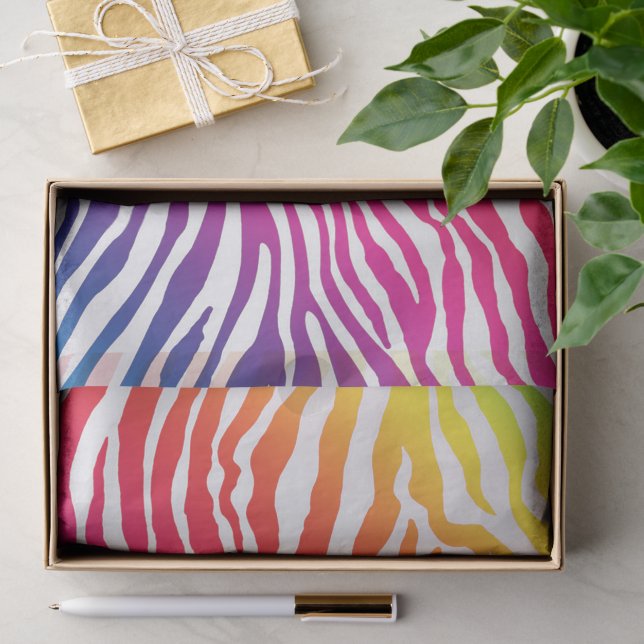 Regenbogenstreifen Seidenpapier (Geschenk)