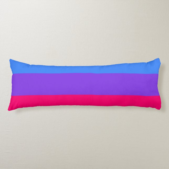 Regenbogenstreifen Seitenschläferkissen (Vorderseite)
