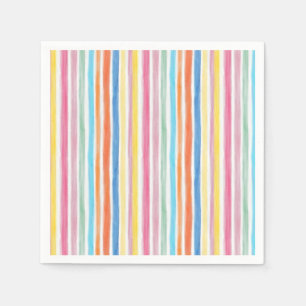 Regenbogenstreifen Serviette