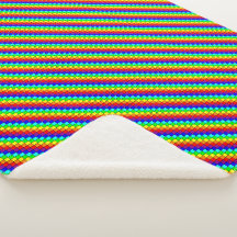 Regenbogenstreifen - Sherpa Blanket