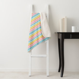 Regenbogenstreifen Sherpadecke