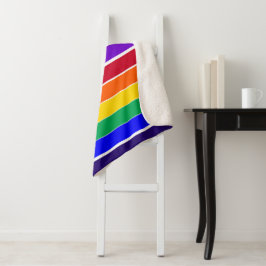 Regenbogenstreifen Sherpadecke