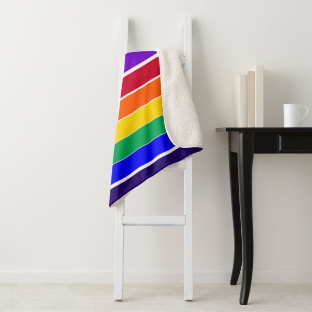 Regenbogenstreifen Sherpadecke (Beispiel)