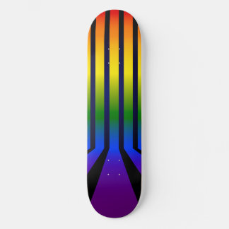 Regenbogenstreifen Skateboard