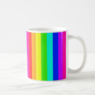 Regenbogenstreifen Tasse