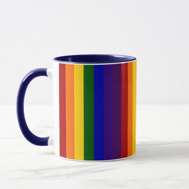 Regenbogenstreifen Tasse (Links)
