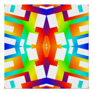 Regenbogenstreifus Poster
