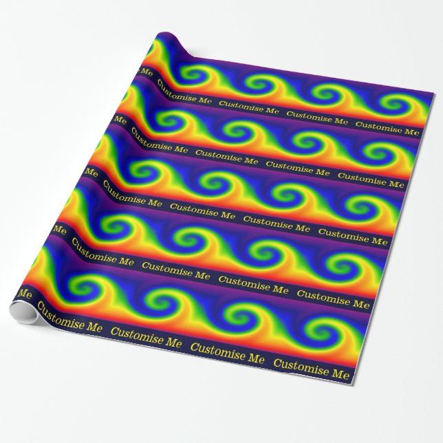 RegenbogenSurf Geschenkpapier (Ungerollt)