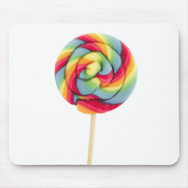 Regenbogensüßigkeitssauger Mousepad (Vorne)