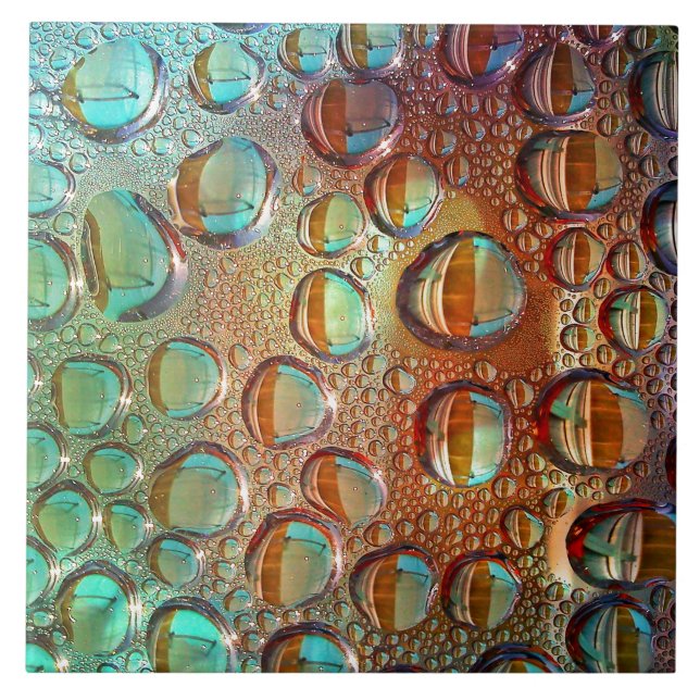 Regenbogentropfen Fliese (Vorderseite)