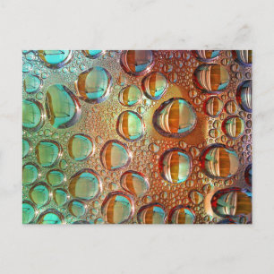 Regenbogentropfen Postkarte