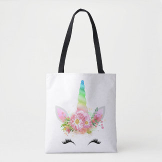 Regenbogenunicorn-Gesichts-Tasche