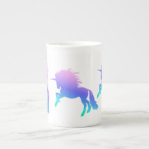 Regenbogenunicorn-Knochen-China-Tasse