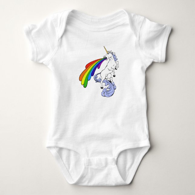 Regenbogenunicorn-Shirt T-Shirt (Vorderseite)