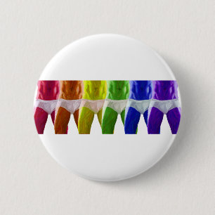 Regenbogenunterwäsche für Männer Button