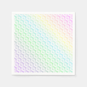 Regenbogenverlauf bunte pastellfarbene Wasserfarbe Serviette