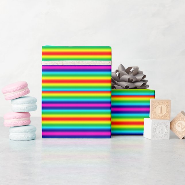 Regenbogenverlauf. Geschenkpapier (Babyparty)