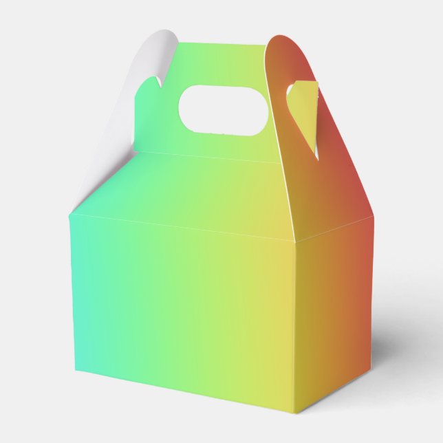 Regenbogenverlauf Geschenkschachtel (Vorderseite)