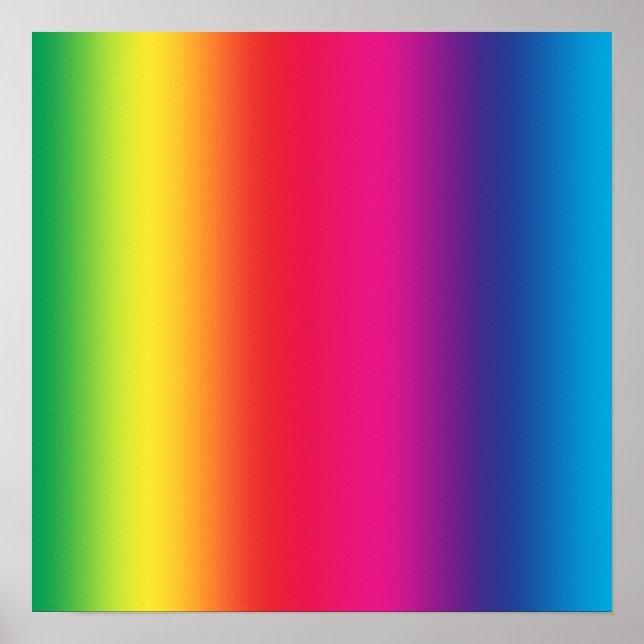 Regenbogenverlauf Poster (Vorne)