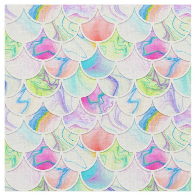 Regenbogenwaagen Stoff (Nahaufnahme)