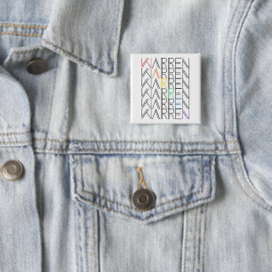 Regenbogenwarentexte Button