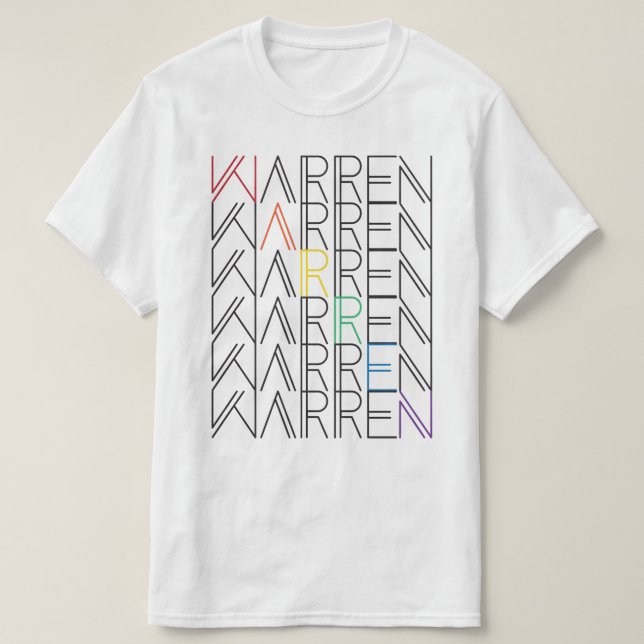 Regenbogenwarentexte T-Shirt (Design vorne)