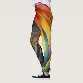 Regenbogenwelle Leggings