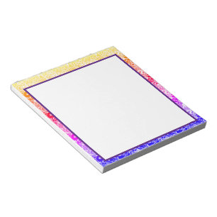 Regenbogenwelle Notizblock
