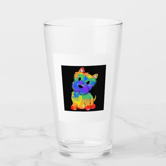 Regenbogenweste Glas (Vorderseite)
