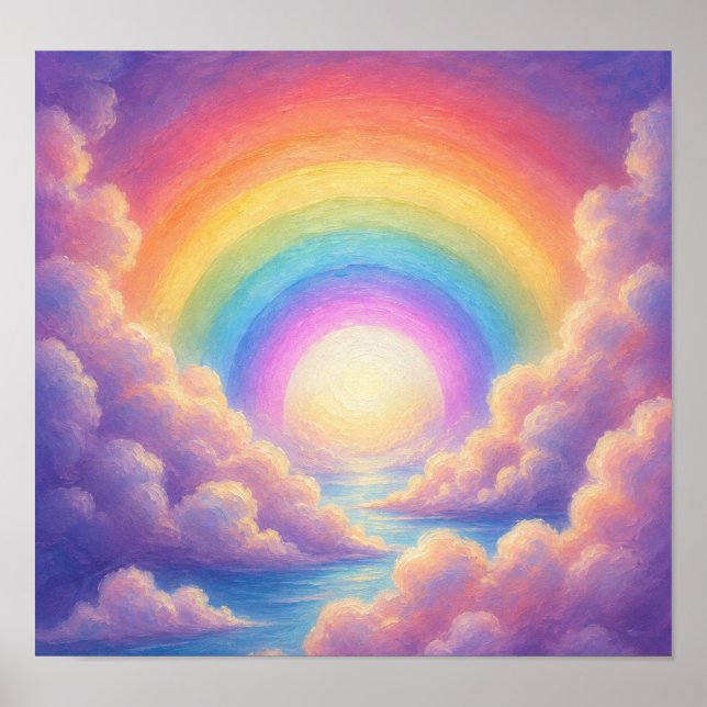 Regenbogenwirbel Poster (Vorne)