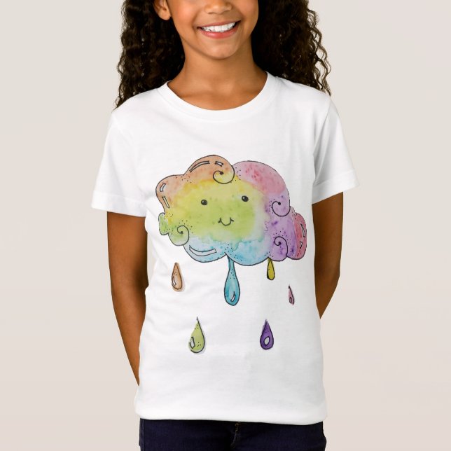 Regenbogenwolke-T - Shirt (Vorderseite)