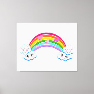 Regenbogenwolken Canvas Print Leinwanddruck