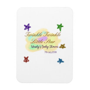 Regenbogenwolken funkeln Twinkle Little Star Baby Magnet