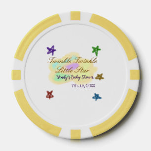 Regenbogenwolken funkeln Twinkle Little Star Baby Pokerchips