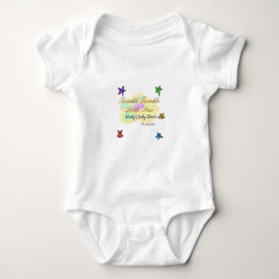 Regenbogenwolken funkeln Twinkle Little Star Baby Strampler