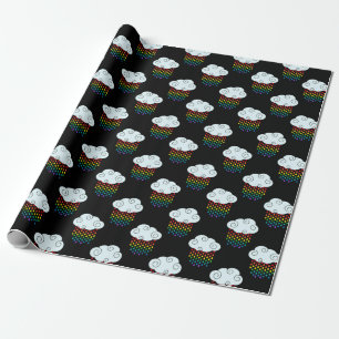 Regenbogenwolken Geschenkpapier