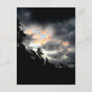 Regenbogenwolken Postkarte