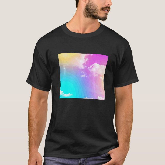 Regenbogenwolken T-Shirt (Vorderseite)