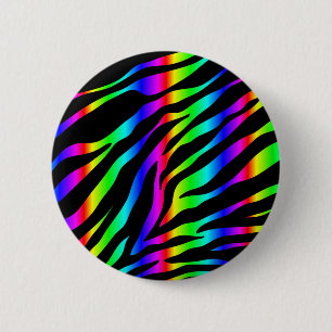 Regenbogenzebra Button