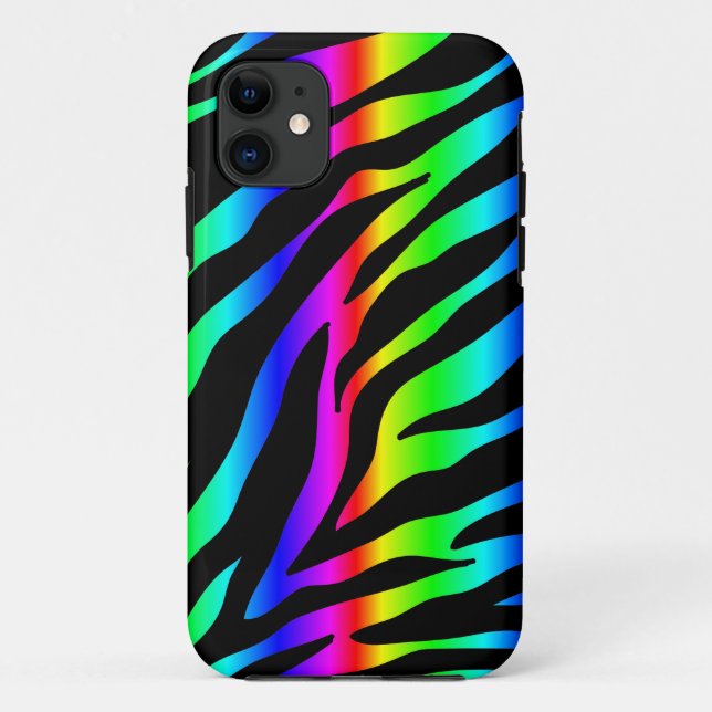 Regenbogenzebra Case-Mate iPhone Hülle (Rückseite)