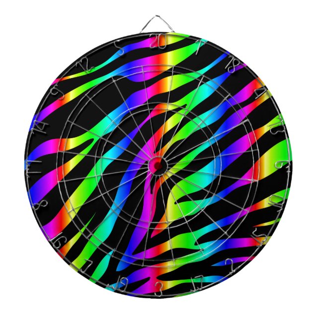 Regenbogenzebra Dartscheibe (vorne)
