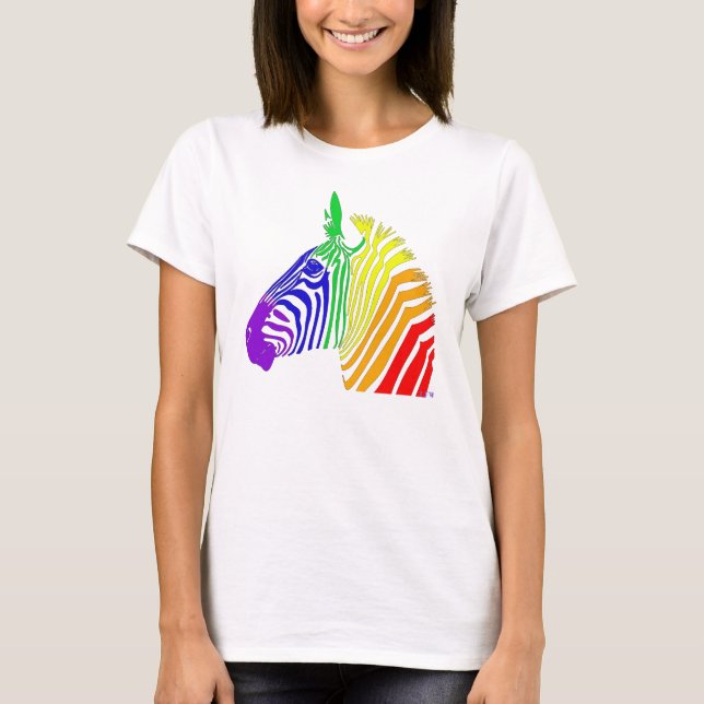 RegenbogenZebra T-Shirt (Vorderseite)