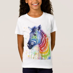RegenbogenZebraWatercolor scherzt Shirt