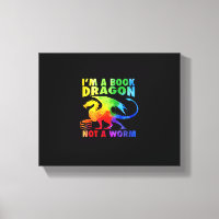 Regenbows Ich bin ein Buchdrachen, kein Wurm-LGBT-