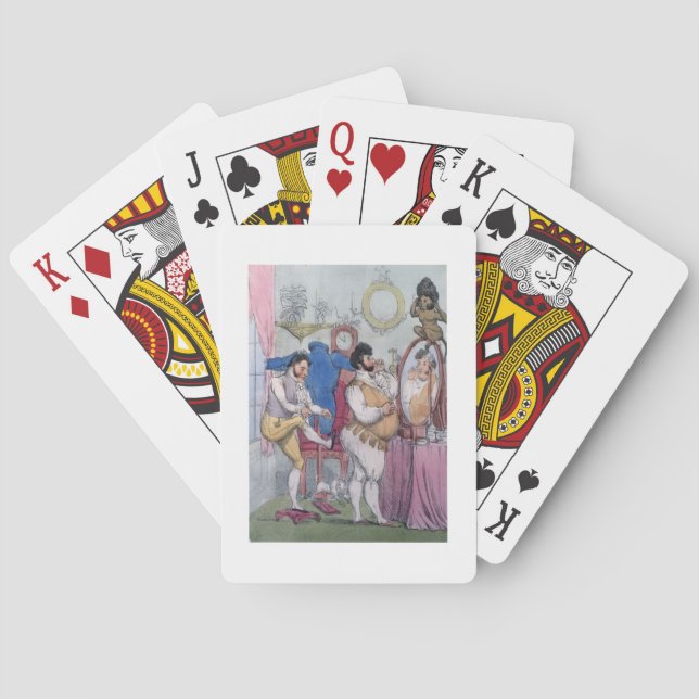 Regency a la Mode, 1812 (Farbätzung) Spielkarten (Rückseite)